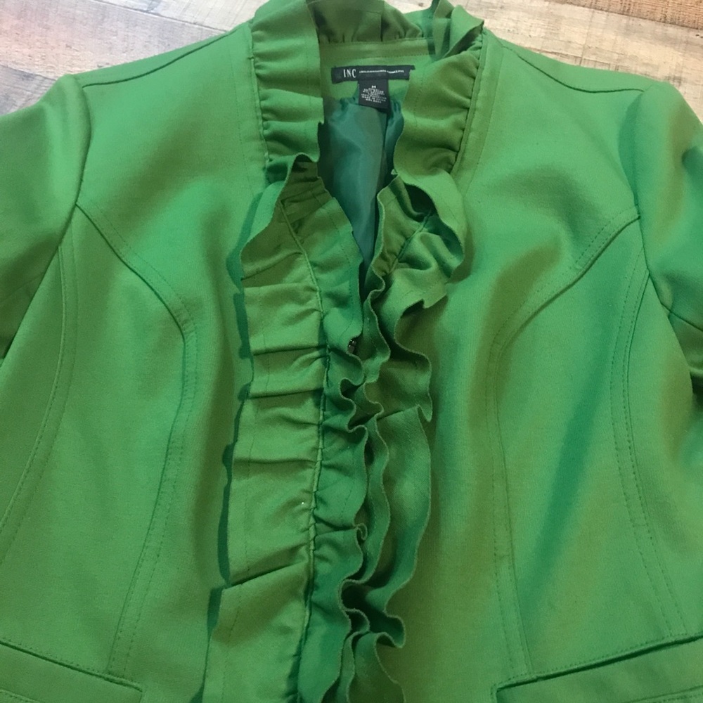 NWOT INC Ruffled Blazer - Picture 2 of 8